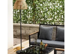 Lámpara de pie Mabis LED para exterior 40x150x40cm marrón.