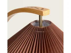 Lámpara de Pie Madera Luanda Marrón oscuro