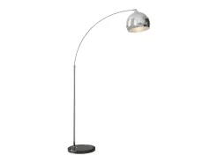 Lámpara de pie Modde Homcom 40W poste ajustable negro/plata 170-180x110-115x30 cm