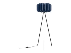 Lámpara de pie Mula moderno de fieltro/acero - 1 fuentes luminosas - L.45 x A.134 cm - azul marino/negro