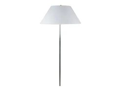 Lámpara de pie Natália Lumit 40W blanco/cromo Ø50x157 cm