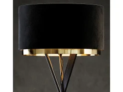 Lámpara de pie negro 50x50x154 goldamo