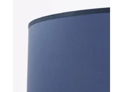 Lámpara de pie Nevia minimalista de tela/PVC/acero - 1 fuentes luminosas - L.40 x A.135 cm - azul marino/negro