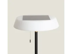 Lámpara de Pie Solar Exterior LED 2.6W Aldana Negro