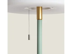 Lámpara de Pie Solar Exterior LED 2.6W Aldana Verde Celadón