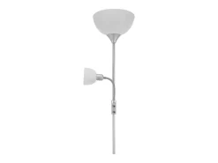 Lámpara de pie Torino Bel Air 80W + brazo orientable plata Ø25x179 cm
