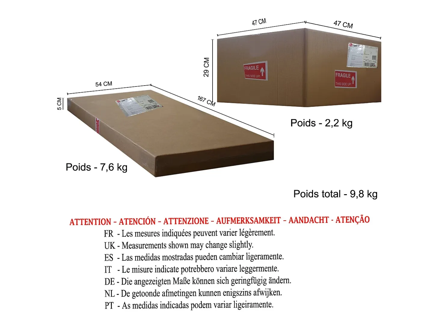 Lámpara de Pie TOSEL , madera,Negro ,A190xD50xP180cm