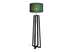 Lámpara de Pie TOSEL ,madera,Negro ,A155xD 40x P 40 cm