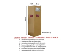 Lámpara de Pie TOSEL ,madera,natural, A 155xD40x P 40cm