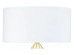 Lámpara de Pie TOSEL ,metal,Dorado ,A155x D30xP30cm