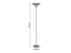 Lámpara de Pie TOSEL ,metal,AMARILLO,A165xD30xP30cm