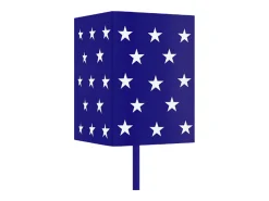 Lámpara de Pie TOSEL ,metal,Azul ,A 162x D18xP18cm
