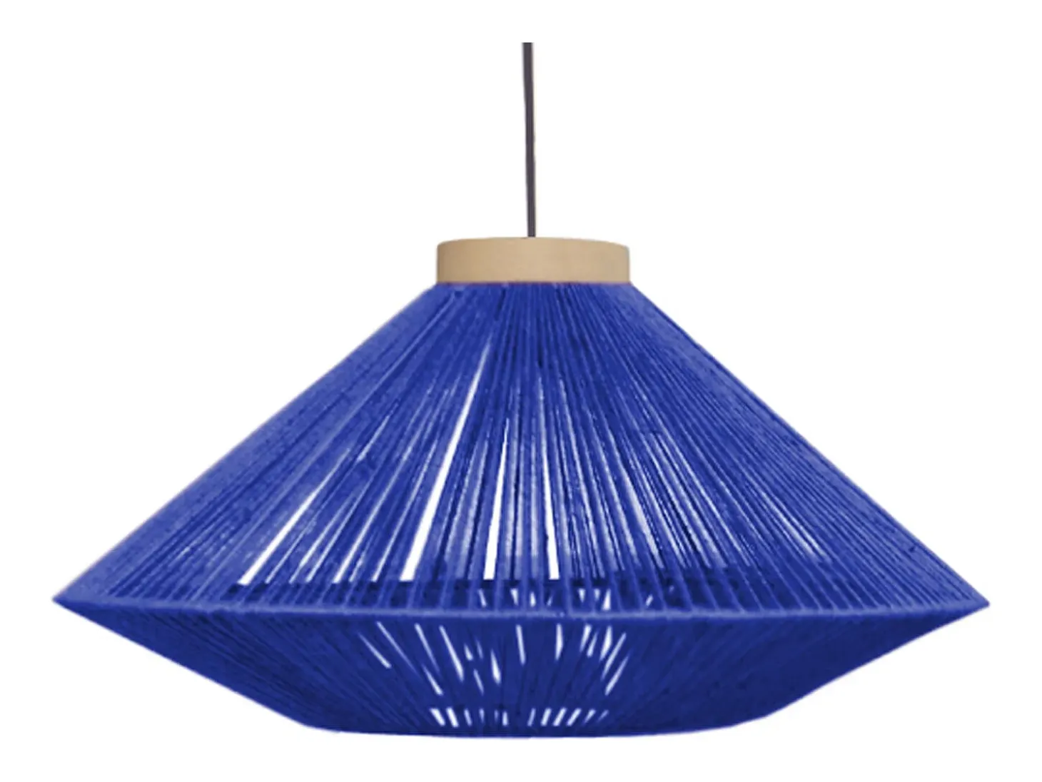Lámpara de Pie TOSEL ,metal,madera,Azul ,A195xD 43x P 110cm