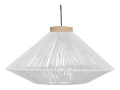 Lámpara de Pie TOSEL ,metal,madera,Blanco,A 195x D43xP110cm