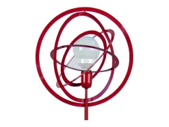 Lámpara de Pie TOSEL ,metal,Rojo,A 170x D40xP40cm