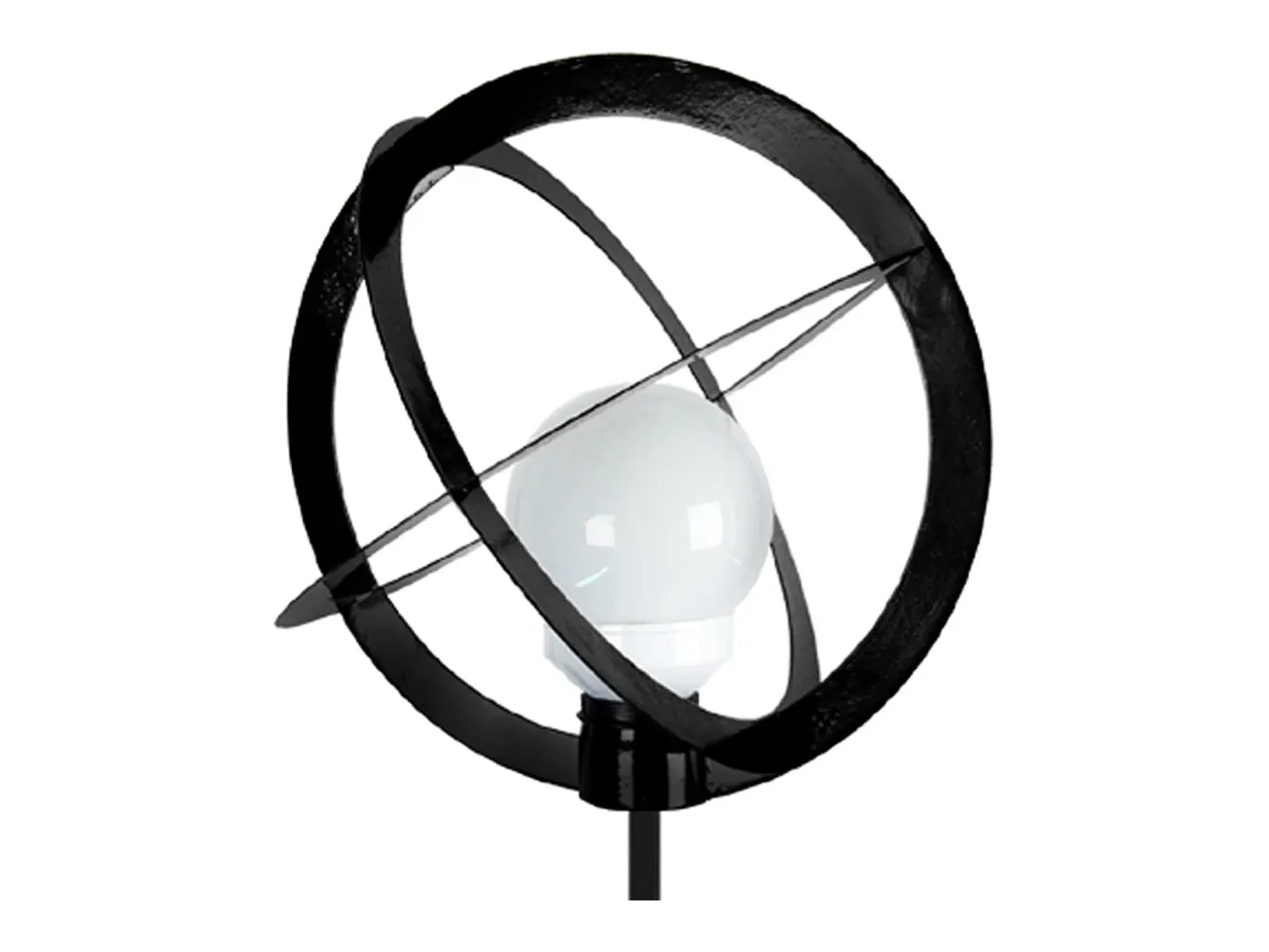 Lámpara de Pie TOSEL ,metal,Negro ,A170xD 40xP40cm