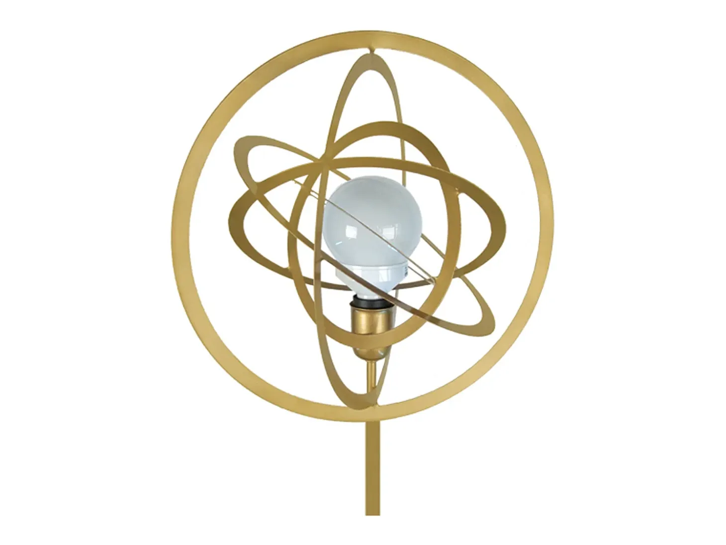 Lámpara de Pie TOSEL ,metal,Dorado ,A175xD40xP40cm