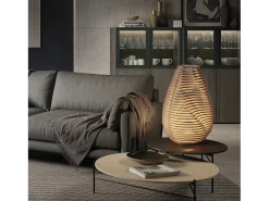 Lámpara de pie y mesa TWIST estilo moderno y escandinavo - Alt. 63,7 cm x D. 43,6 cm - GX53 LED T2 - 10W - 1200lm y 3000K - cable 2 metros - on&off - ip20