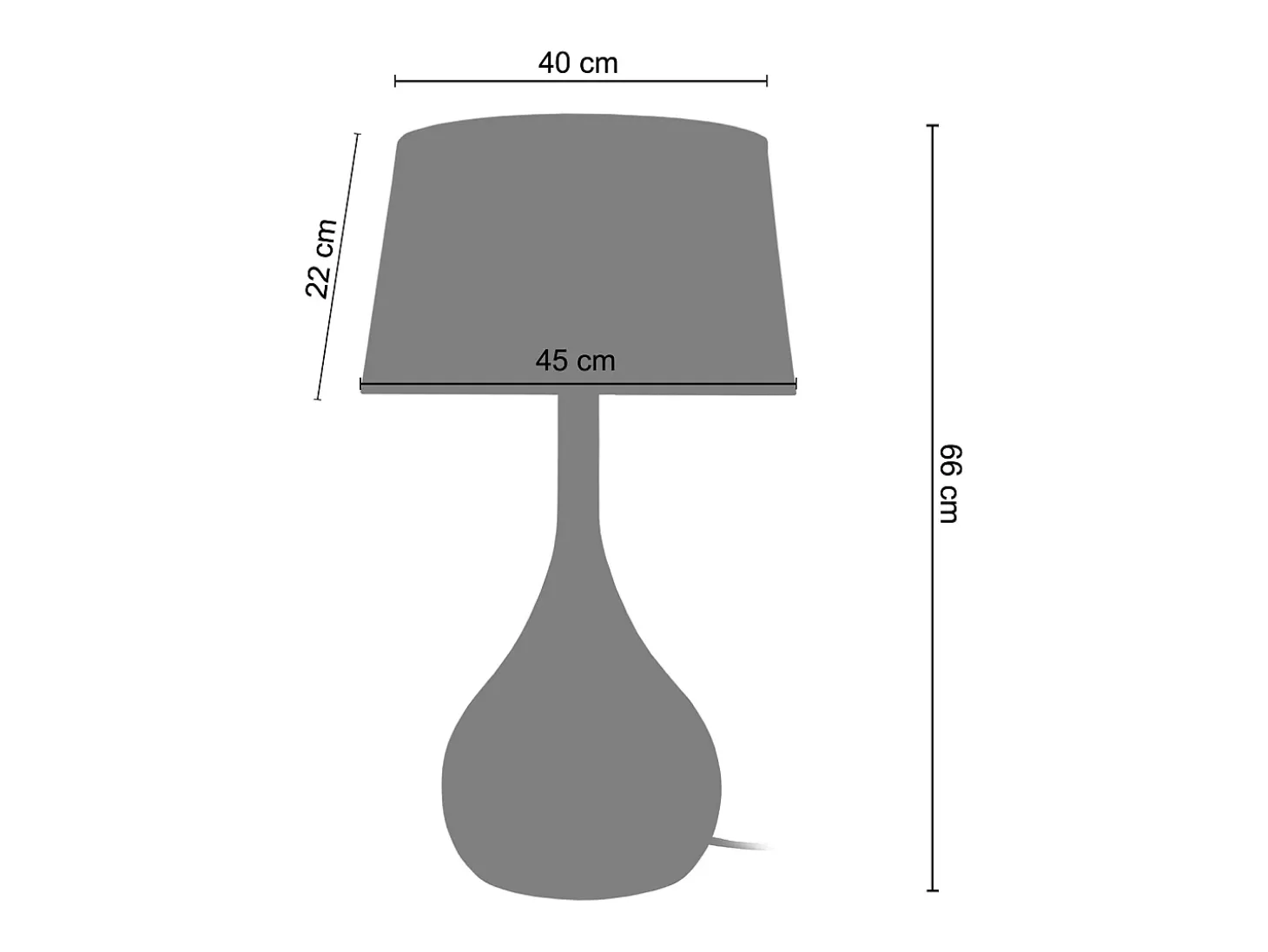 Lámpara de Salón TOSEL ,vidrio,Cromo,A66xD45xP45cm