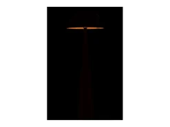 Lámpara de seta de metal negro 51x51x148 cm