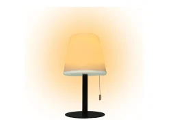 Lámpara de sobremesa Biana Lumit LED RGB con USB blanco Ø16x30 cm