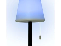 Lámpara de sobremesa Biana Lumit LED RGB con USB blanco Ø16x30 cm