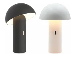Lámpara de sobremesa con cabezal ajustable para interior blanco