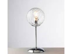Lámpara de sobremesa Demetra en hierro cromado pulido 1 luz H.32 Ø13 BL279-LT-CR