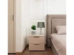 Lámpara de sobremesa Kegan Lumit 60W cromo/plata Ø30x48 cm