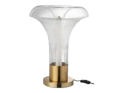 Lámpara de sobremesa Led en cristal transparente 41x41x55 cm