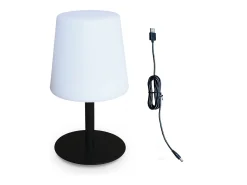 Lámpara de sobremesa led para interior/exterior, set de 2 negro