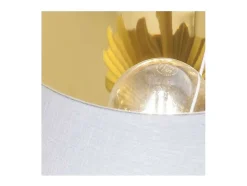 Lámpara de sobremesa rinconera modelo Oris acabado dorado 62cm(alto) 33cm(ancho)