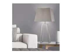 Lámpara de sobremesa rinconera modelo Biccoca acabado niquel satinado 61cm(alto) 30cm(anc