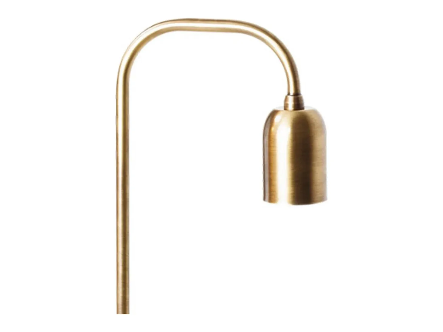 Lámpara de sobremesa Space Lumit 60W latón cuero 36x12x20 cm