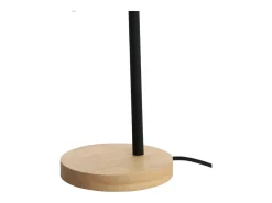 Lámpara de sobremesa 25W con interruptor negro/natural Ø14x36 cm