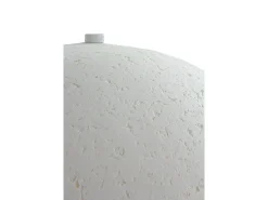 Lámpara de sobremesa 40x40x50 con base y tulipa de papel maché blanco