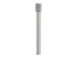 Lámpara de suelo de exterior acero inoxidable plateado 110 cm ES238432