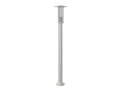 Lámpara de suelo de exterior acero inoxidable plateado 100 cm ES427016