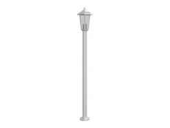 Lámpara de suelo de exterior acero inoxidable plateado 120 cm ES393345