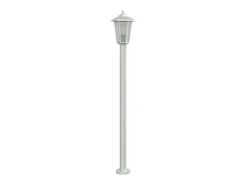 Lámpara de suelo de exterior acero inoxidable plateado 120 cm ES393345