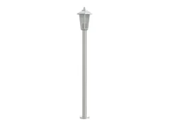 Lámpara de suelo de exterior acero inoxidable plateado 120 cm ES393345