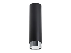 Lámpara de techo Alvor moderno de acero - 1 fuentes luminosas 3000K - L.6 x A.22,5 cm - negro/cromo
