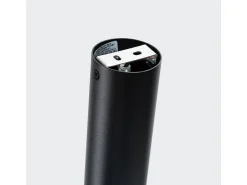 Lámpara de techo Alvor moderno de acero - 1 fuentes luminosas 3000K - L.6 x A.22,5 cm - negro/cromo