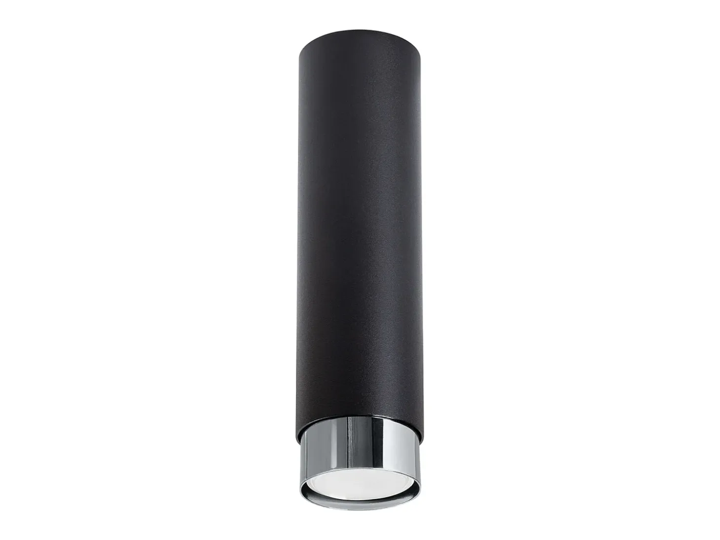 Lámpara de techo Alvor moderno de acero - 1 fuentes luminosas 4000K - L.6 x A.22,5 cm - negro/cromo