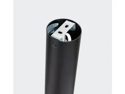 Lámpara de techo Alvor moderno de acero - 1 fuentes luminosas 4000K - L.6 x A.22,5 cm - negro/oro