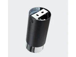 Lámpara de techo Alvor moderno de acero - 1 fuentes luminosas 3000K - L.6 x A.12,5 cm - negro/cromo