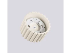 Lámpara De Techo Aura Minimalista De Aluminio - 1 Fuentes Luminosas - L.10 X A.10 Cm - Beige
