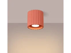 Lámpara De Techo Aura Minimalista De Aluminio - 1 Fuentes Luminosas - L.10 X A.10 Cm - Aterciopelado