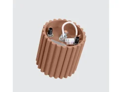 Lámpara De Techo Aura Minimalista De Aluminio - 1 Fuentes Luminosas - L.10 X A.10 Cm - Moca
