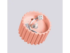 Lámpara De Techo Aura Minimalista De Aluminio - 1 Fuentes Luminosas - L.10 X A.10 Cm - Aterciopelado